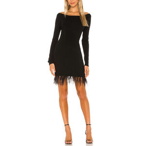 Lovers And Friends 'Medici' Black Long Sleeve Dress Size S